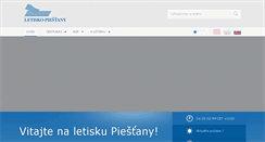 Desktop Screenshot of airport-piestany.sk