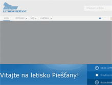 Tablet Screenshot of airport-piestany.sk